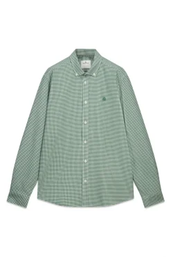 Chemise oxford vichy infroissable