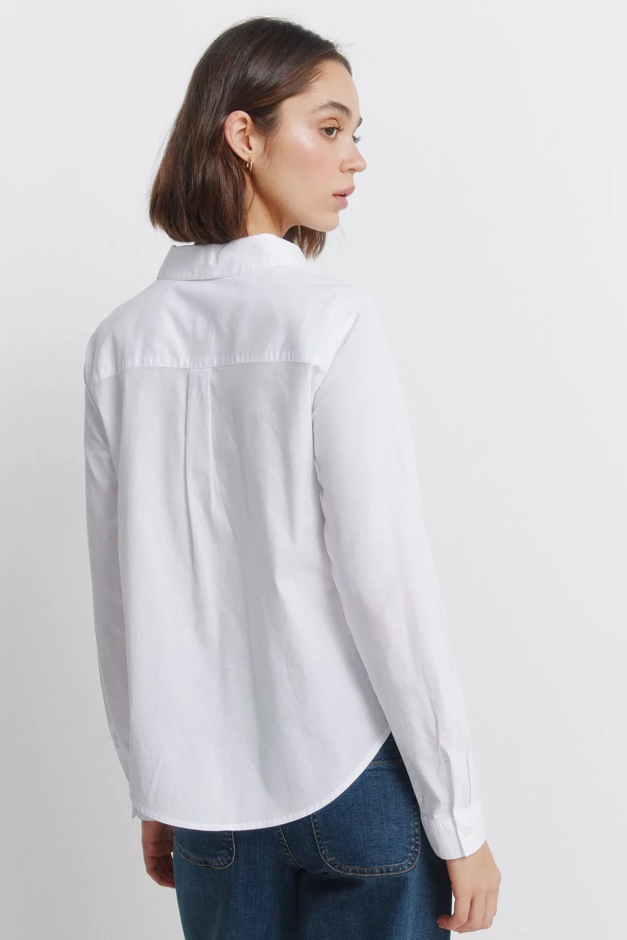 Chemise plissée manches longues