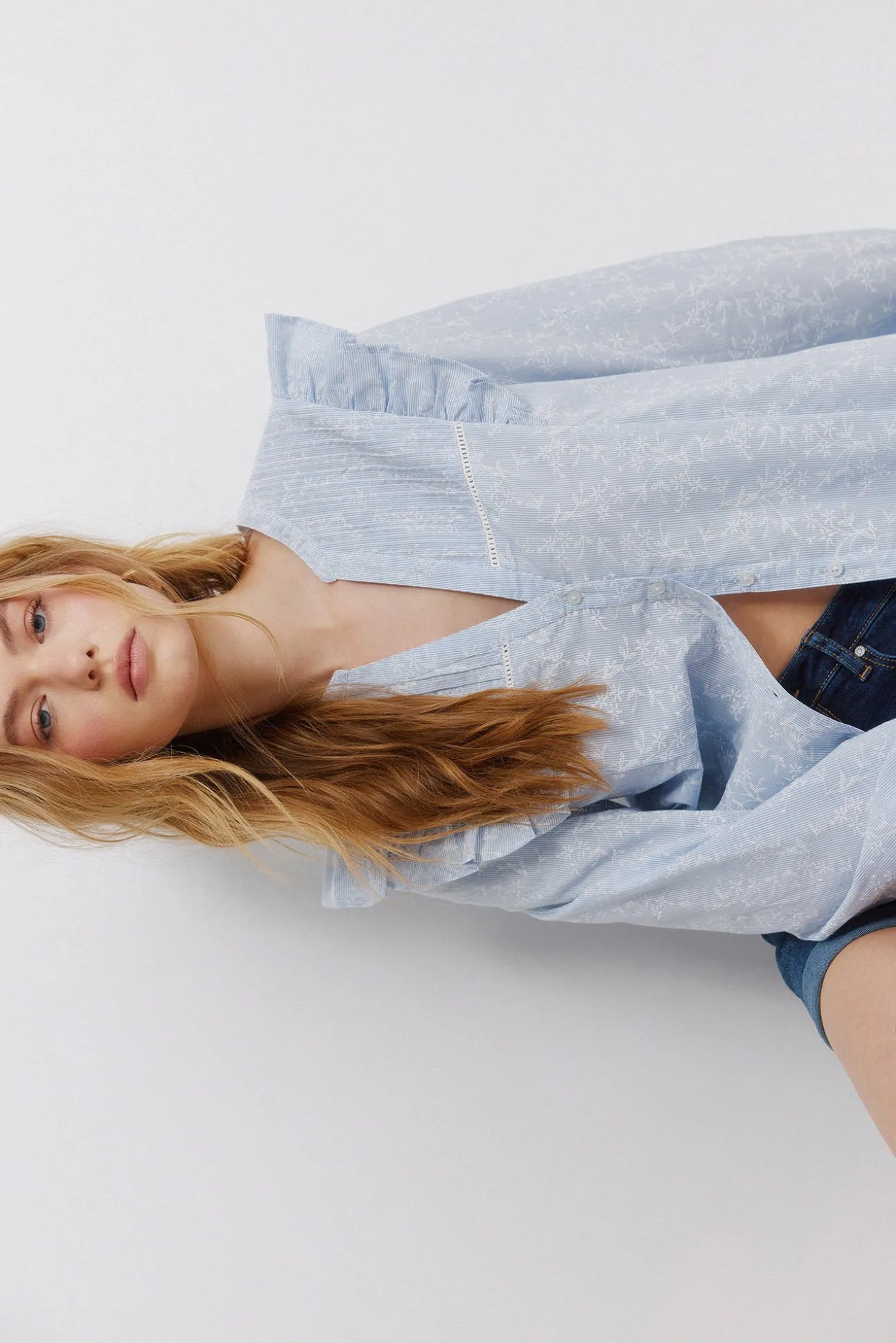 Chemise romantique à volants