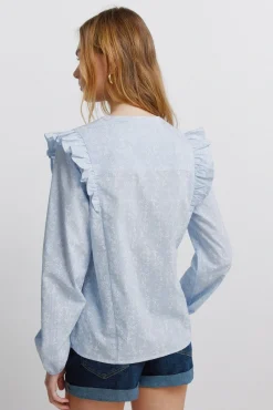 Chemise romantique à volants