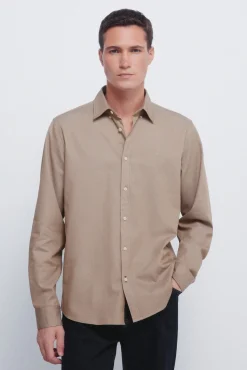 Chemise structur&eacute;e bicolore