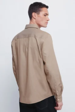 Chemise structur&eacute;e bicolore
