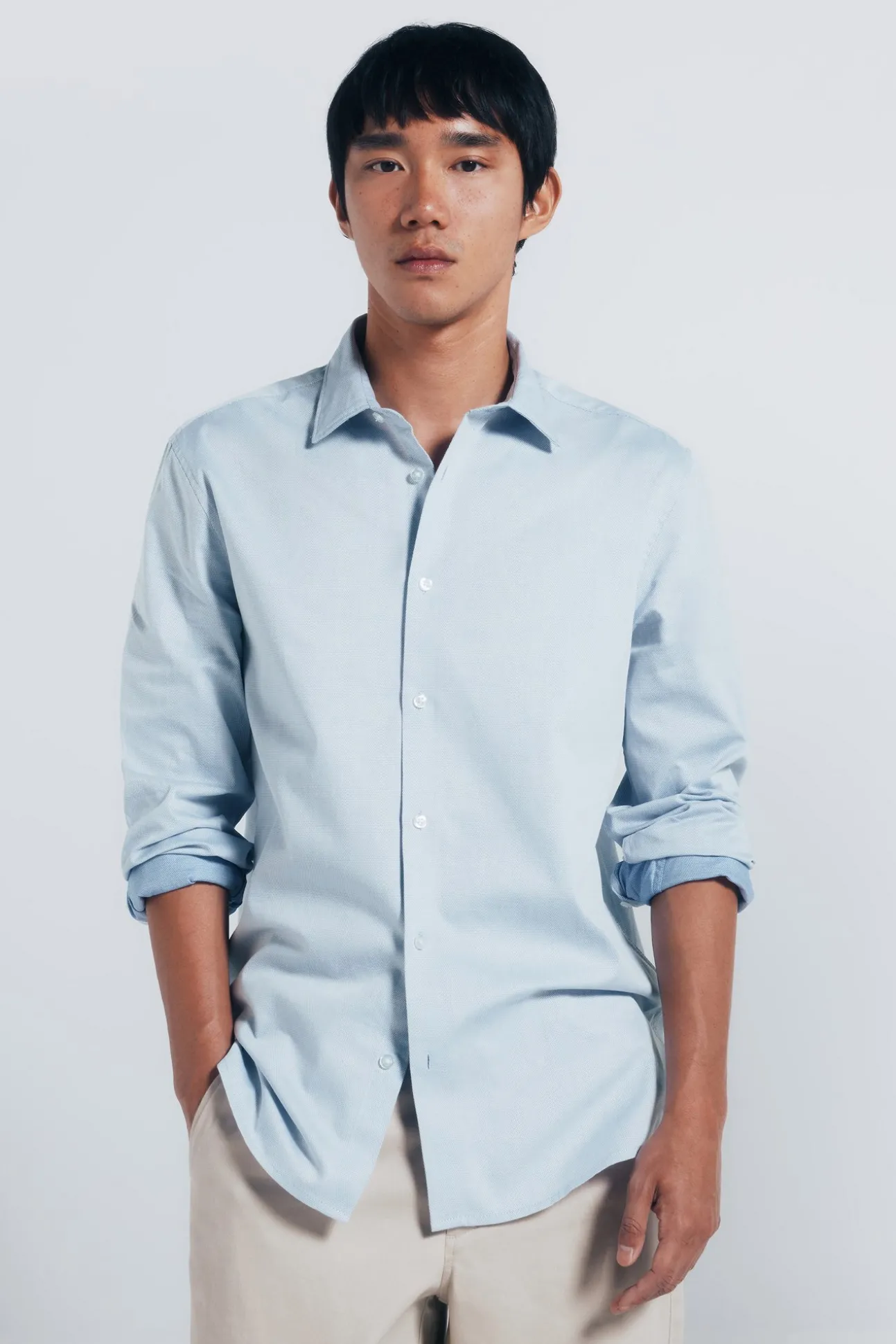 Chemise structurée facile d'entretien