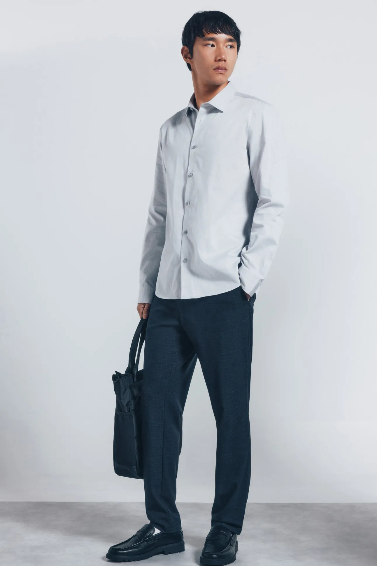 Chemise structurée facile d'entretien