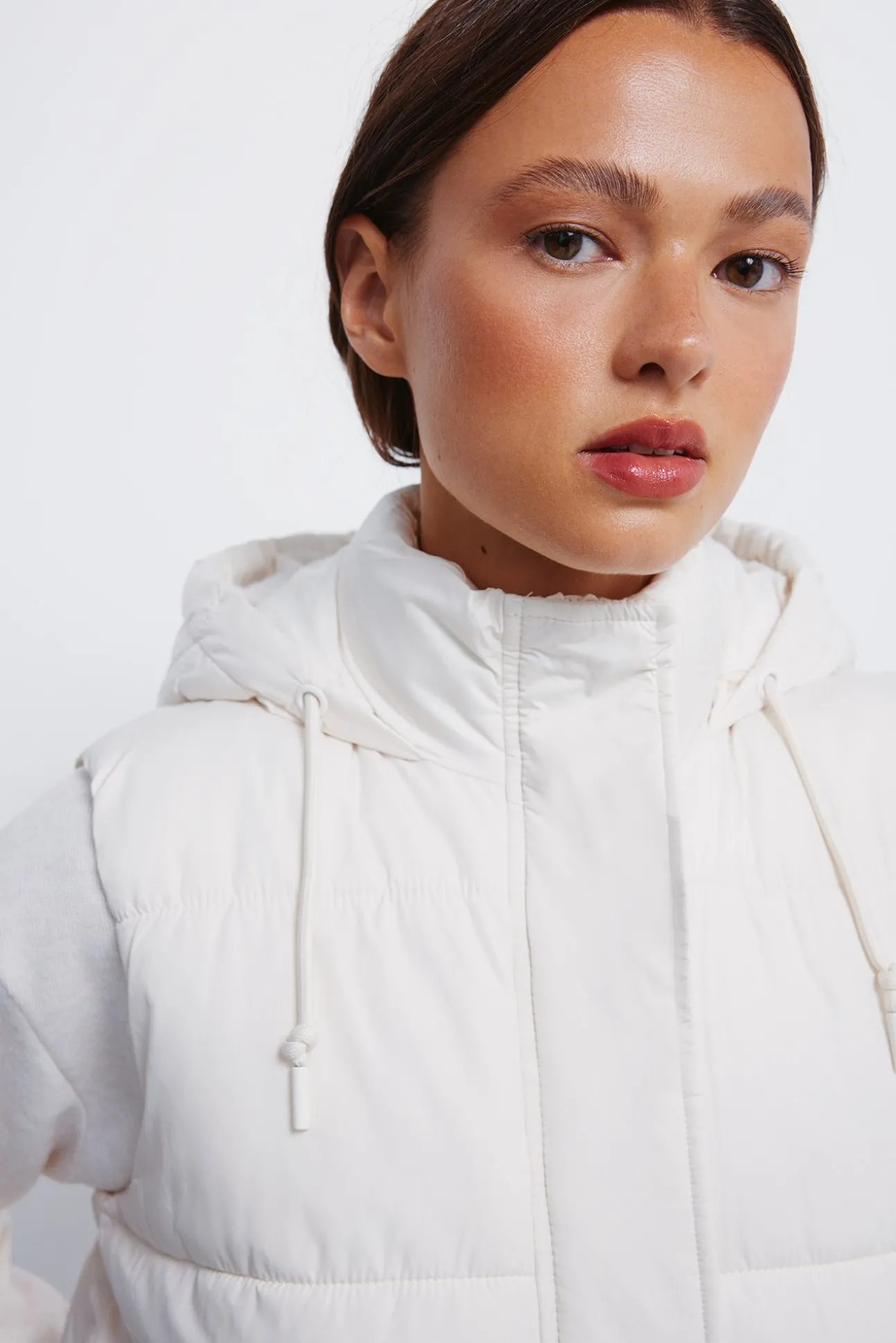 Gilet à capuche en polyester recyclé