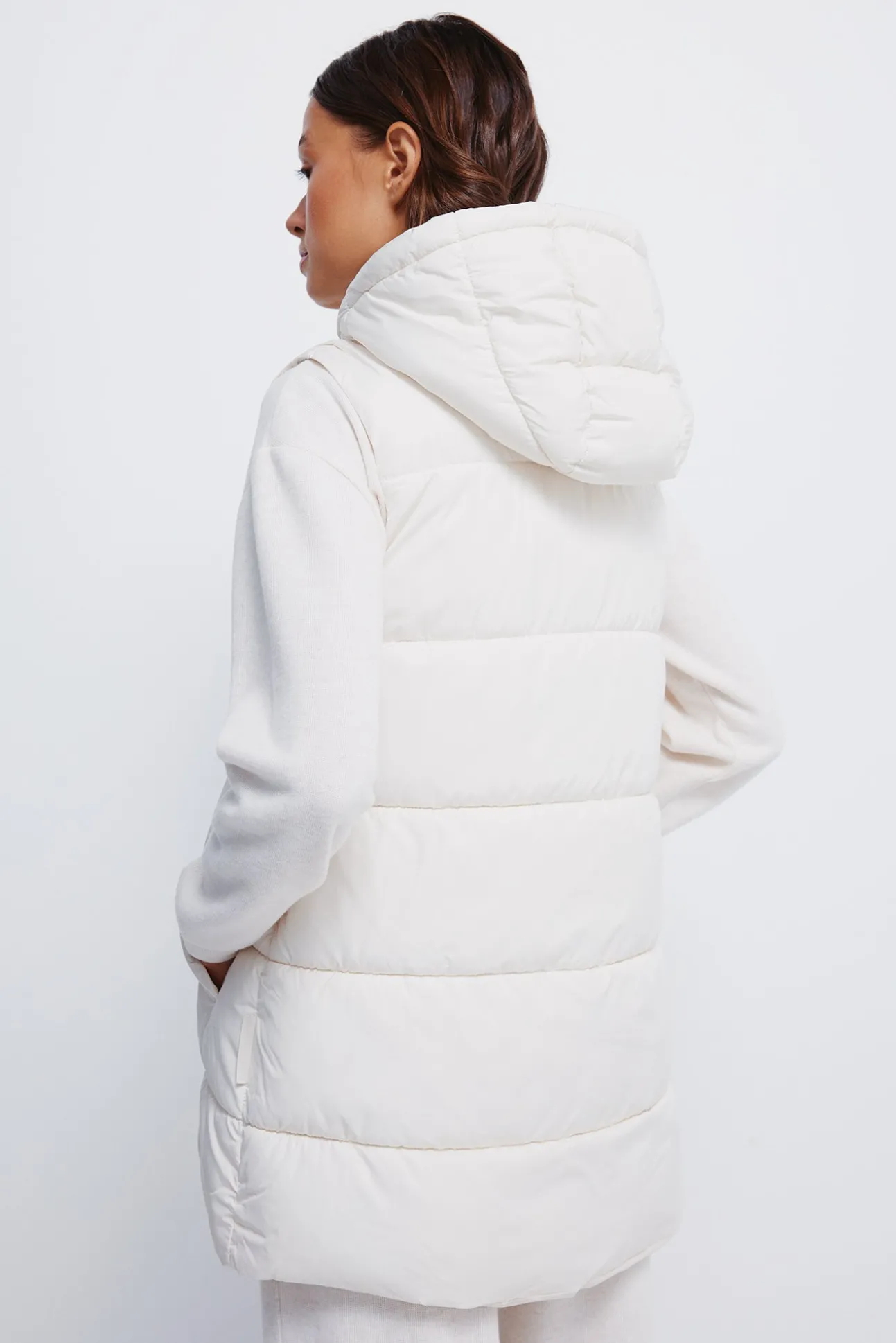 Gilet à capuche en polyester recyclé