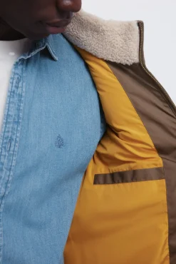 Gilet matelassé contrasté