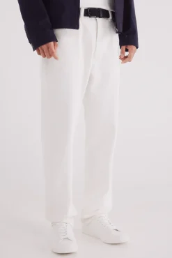 Jeans blanc coupe droite