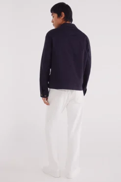 Jeans blanc coupe droite