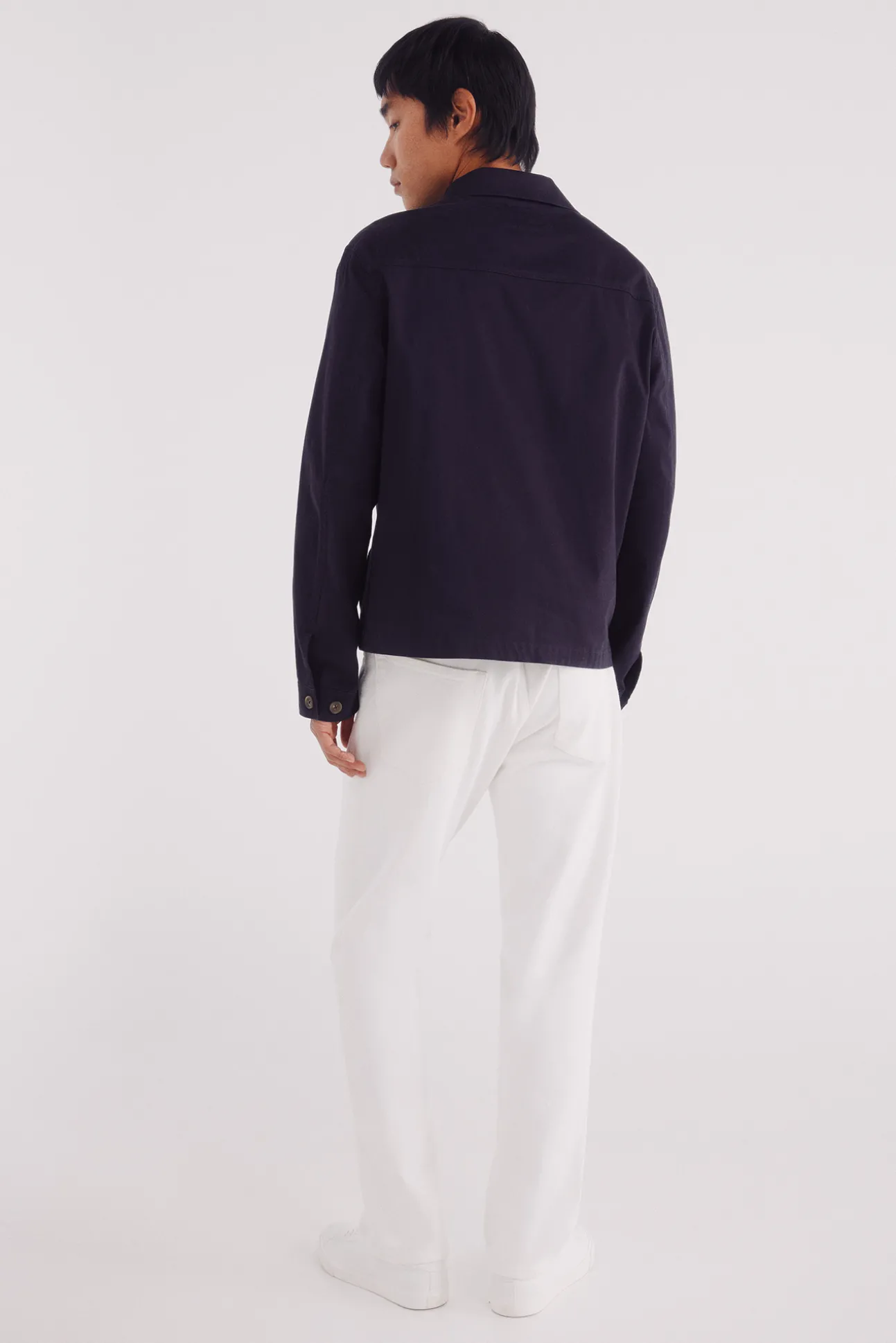 Jeans blanc coupe droite