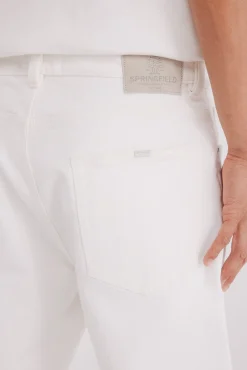 Jeans blanc coupe droite
