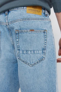 Jeans coupe large surteint