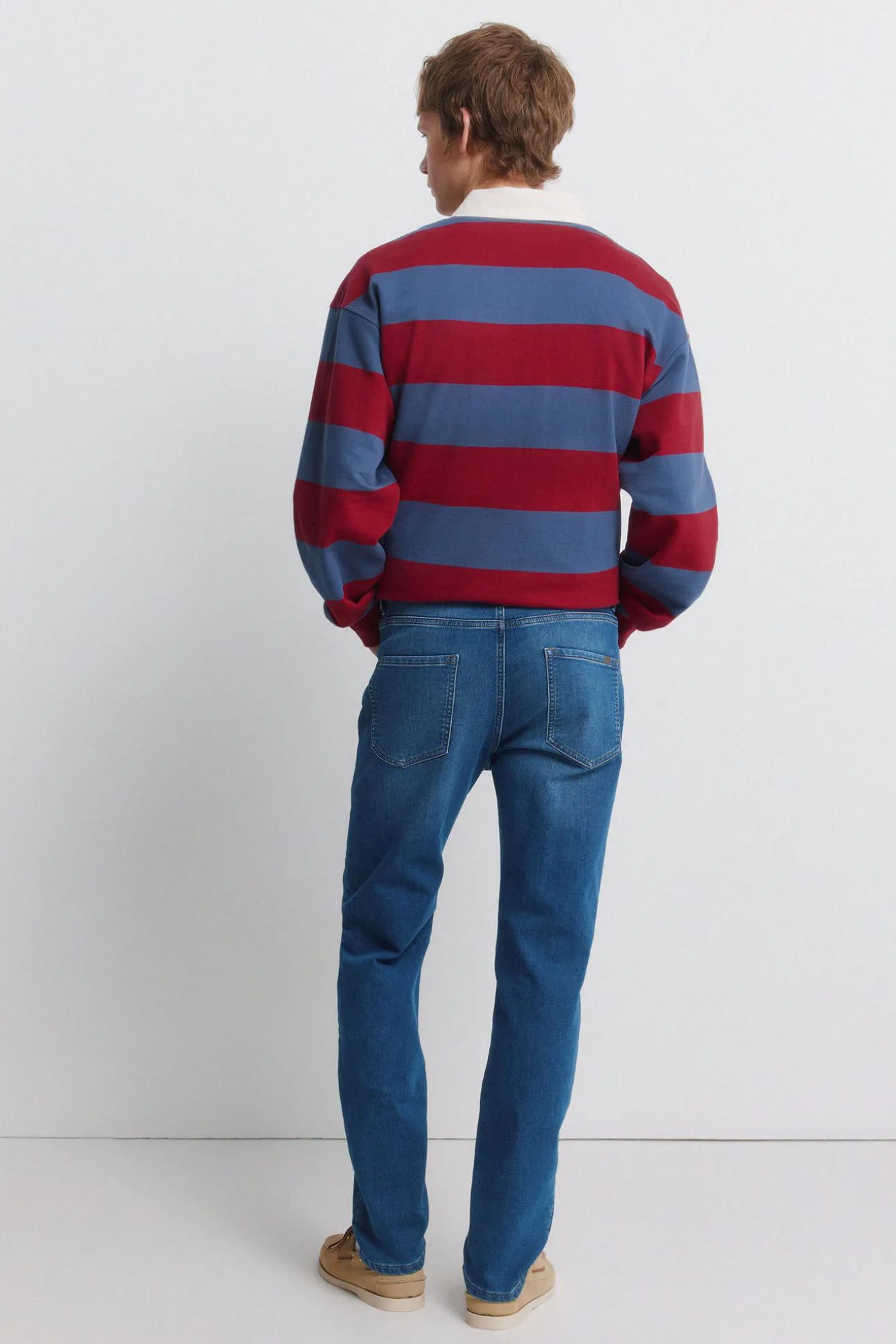 Jeans coupe slim délavé moyen