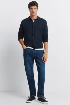 Jeans d&eacute;lavage fonc&eacute; slim fit