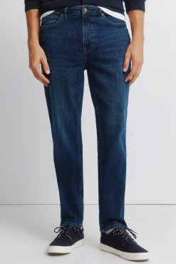 Jeans d&eacute;lavage fonc&eacute; slim fit