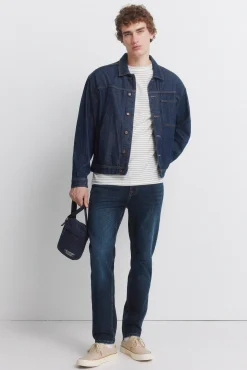 Jeans d&eacute;lavage fonc&eacute; slim fit