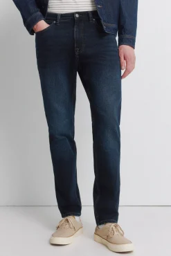 Jeans d&eacute;lavage fonc&eacute; slim fit
