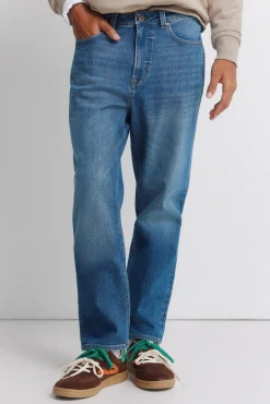 Jeans d&eacute;lavage moyen regular fit