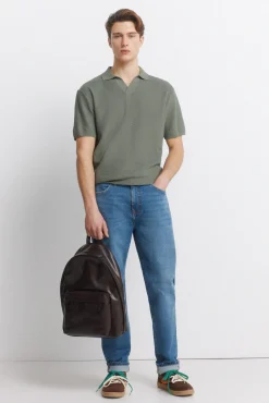 Jeans d&eacute;lavage moyen slim fit
