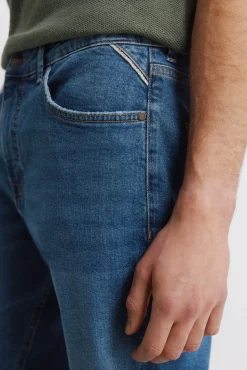 Jeans d&eacute;lavage moyen slim fit