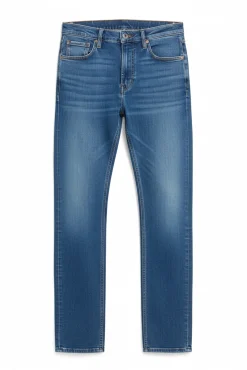 Jeans d&eacute;lavage moyen slim fit