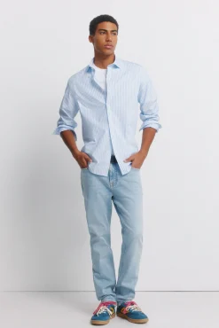 Jeans d&eacute;lav&eacute; clair slim