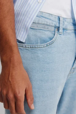 Jeans d&eacute;lav&eacute; clair slim