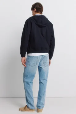 Jeans délavé moyen clair coupe droite