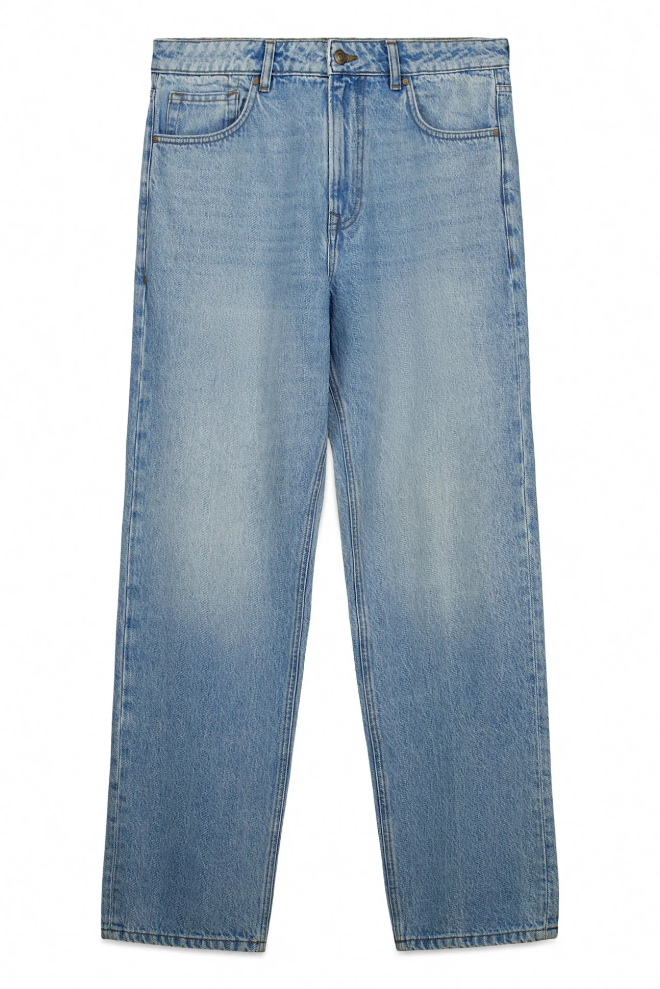 Jeans délavé moyen clair coupe droite