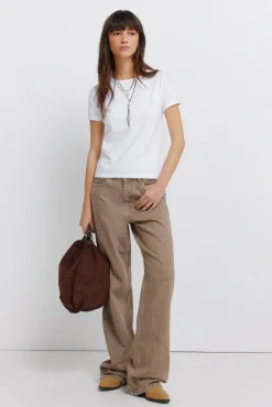 Jeans droits taille haute