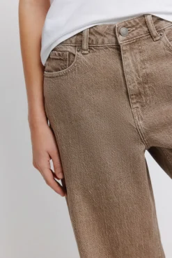 Jeans droits taille haute