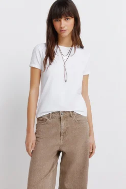 Jeans droits taille haute