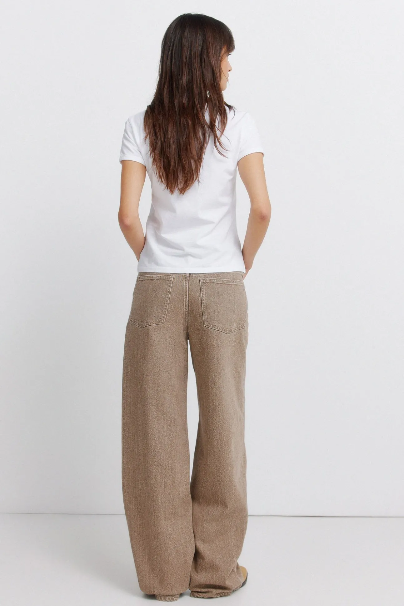 Jeans droits taille haute