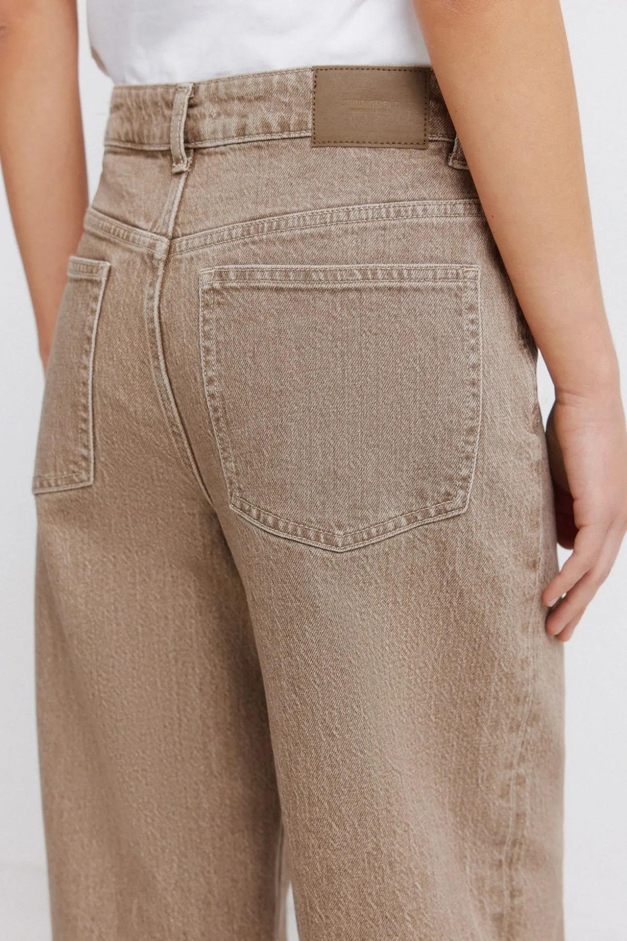 Jeans droits taille haute