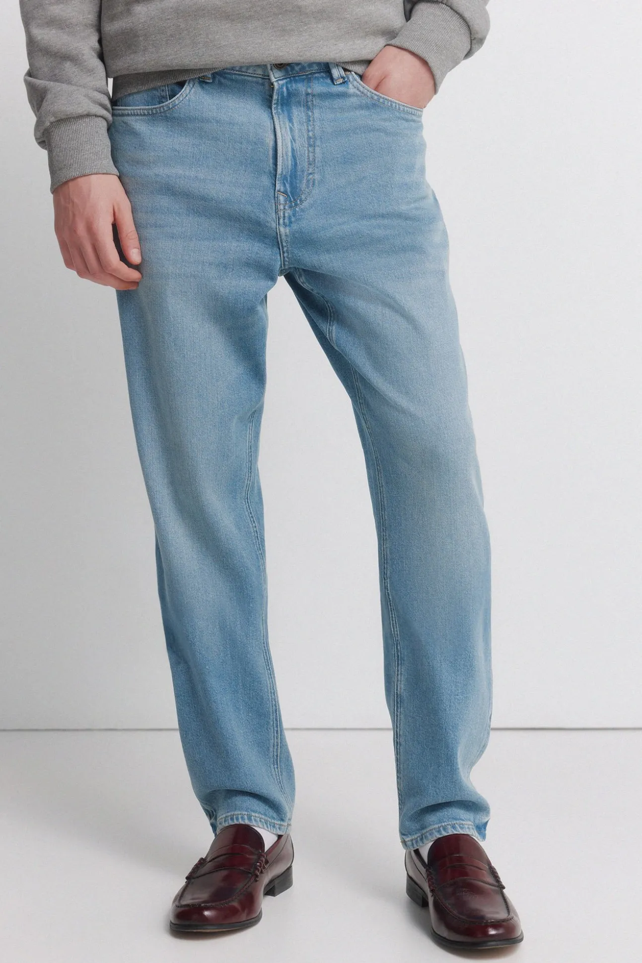 Jeans lavage clair moyen coupe regular