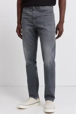 Jeans skinny gris fonc&eacute;