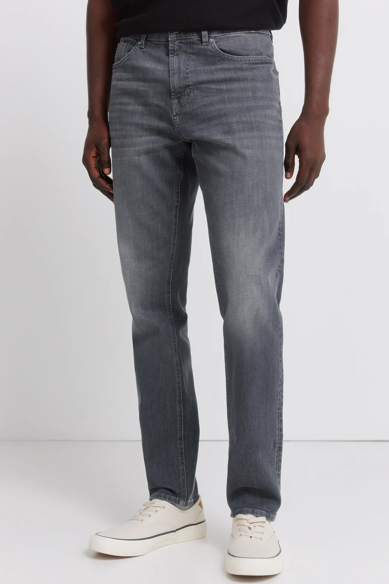 Jeans skinny gris foncé