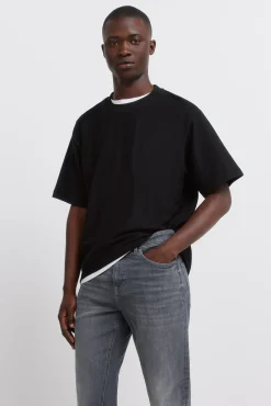 Jeans skinny gris foncé