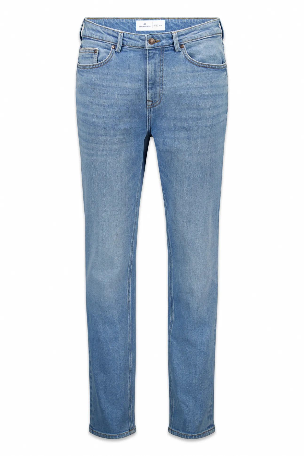 Jeans slim à délavage moyen