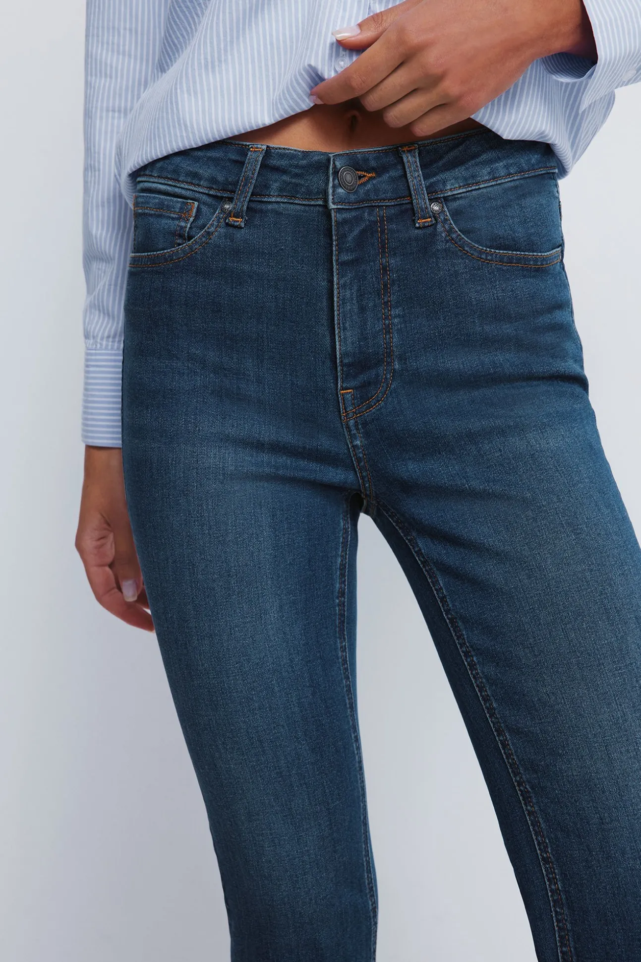 Jeans slim court