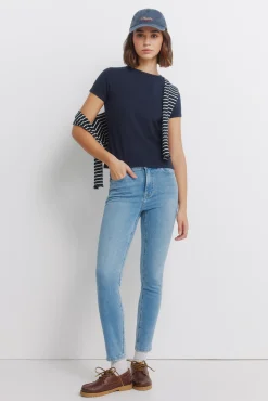 Jeans slim court