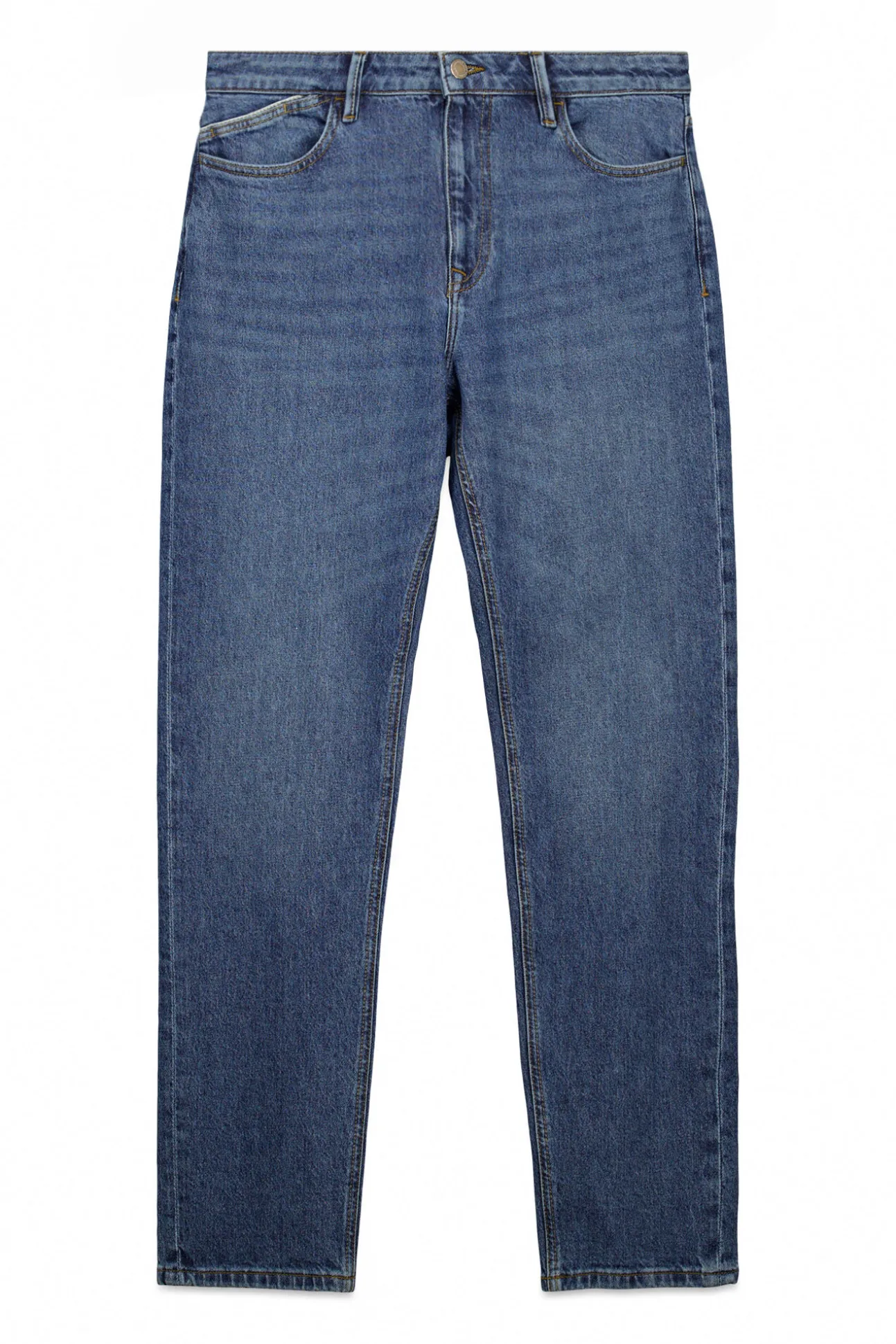 Jeans slim délavage foncé moyen