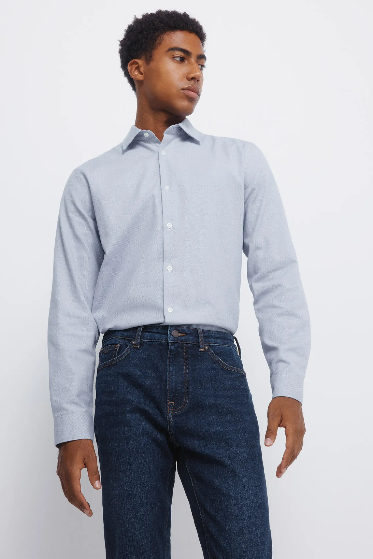 Jeans slim délavé foncé