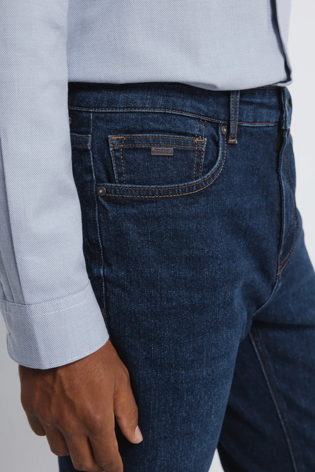 Jeans slim délavé foncé