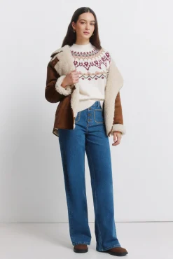 Jeans super large avec poches plaquées