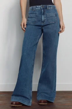 Jeans super large taille haute