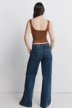 Jeans super large taille haute