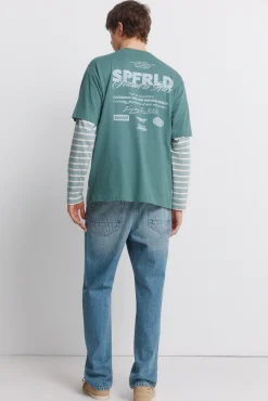 Jeans surteint coupe droite