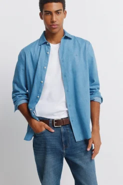 Jeans surtint coupe droite
