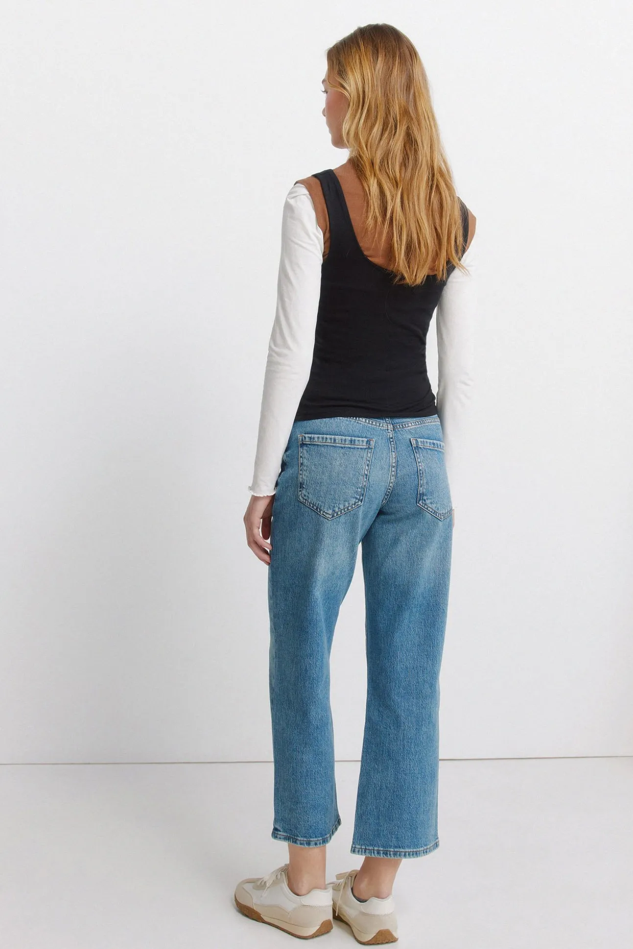 Jeans taille moyenne
